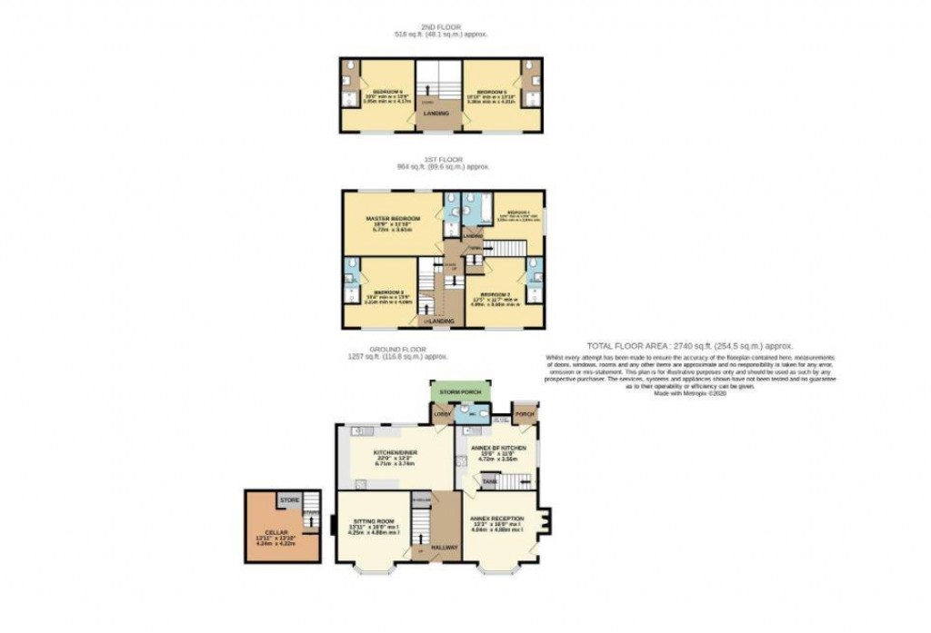 Floorplans For Main Road, Ombersley, Worcestershire