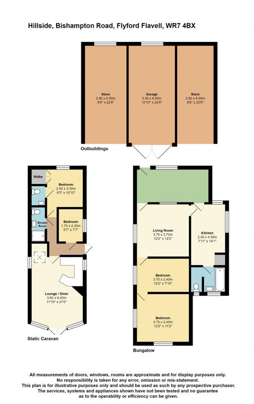 Floorplans For Bishampton Road, Flyford Flavell, Worcestershire