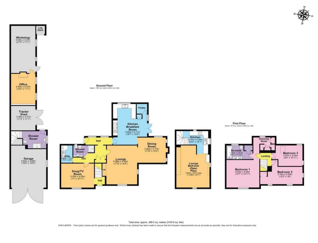 Floorplans For Main Street, Bishampton, Worcestershire