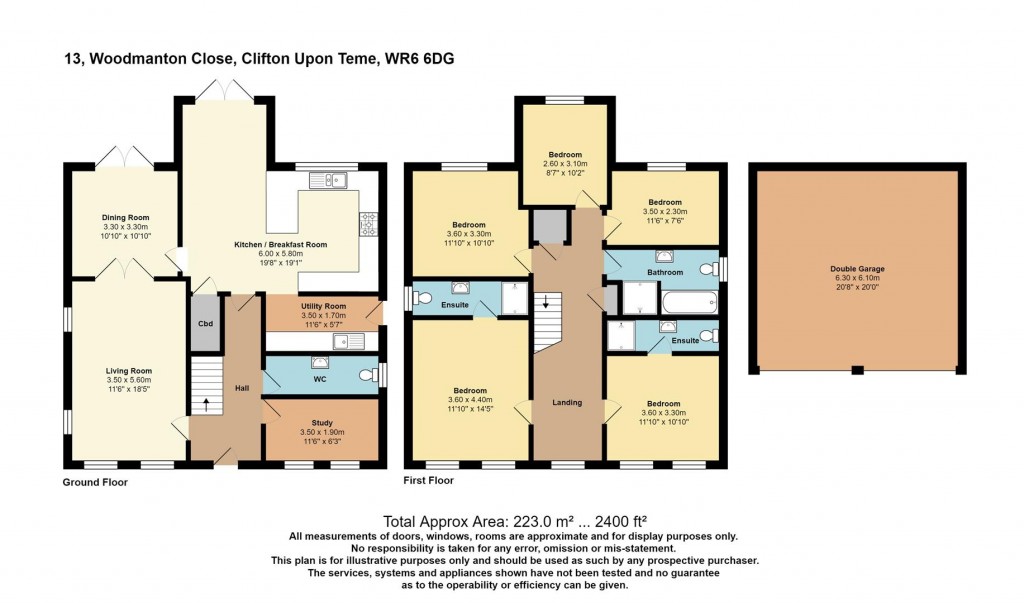 Floorplans For Woodmanton Close, Clifton-On-Teme, Worcester