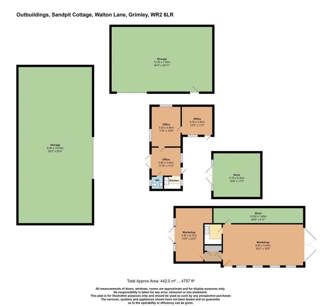 Floorplans For Walton Lane, Grimley, Worcestershire