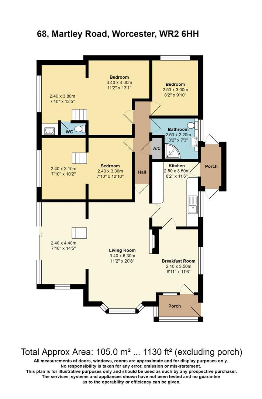 Floorplans For Martley Road, Worcester