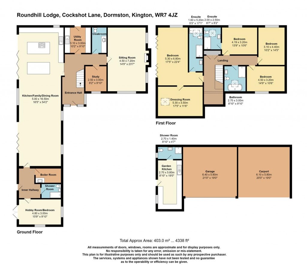Floorplans For Cockshot Lane, Dormston, Worcester