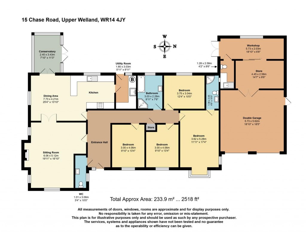 Floorplans For Chase Road, Upper Welland, Malvern