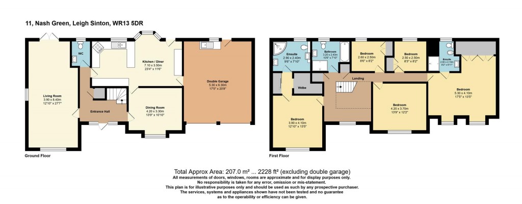 Floorplans For Nash Green, Leigh Sinton, Malvern