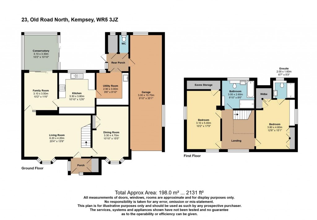 Floorplans For Old Road North, Kempsey, Worcester