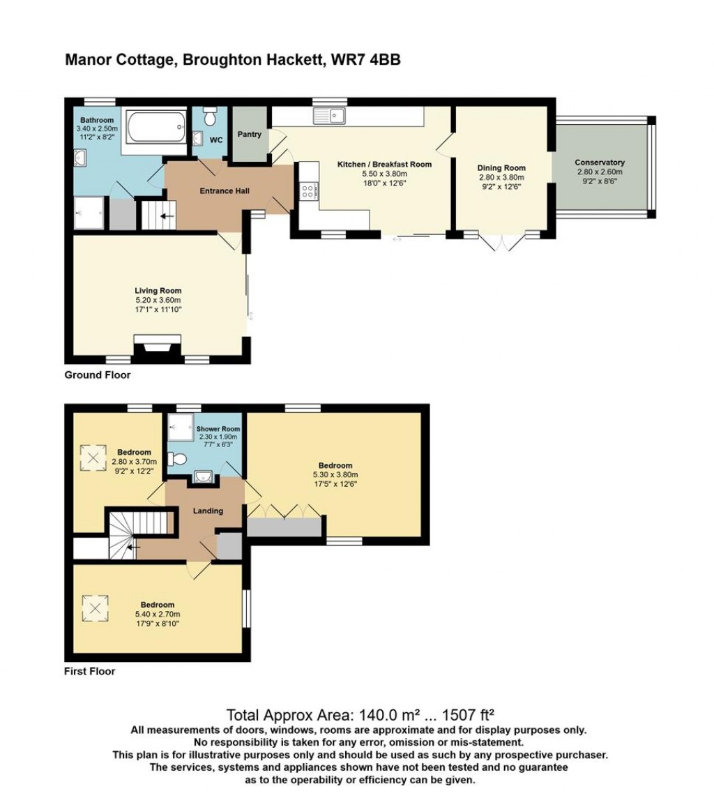 Floorplans For Broughton Hackett, Worcester