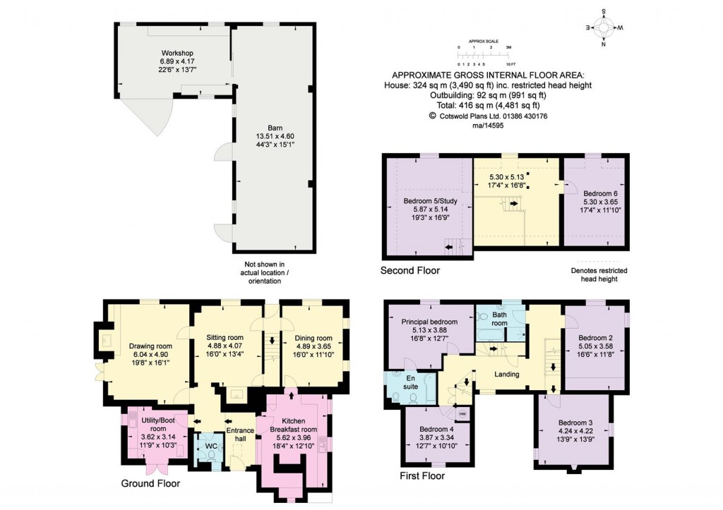 Floorplans For Crundle End Lane, Stockton, Worcester