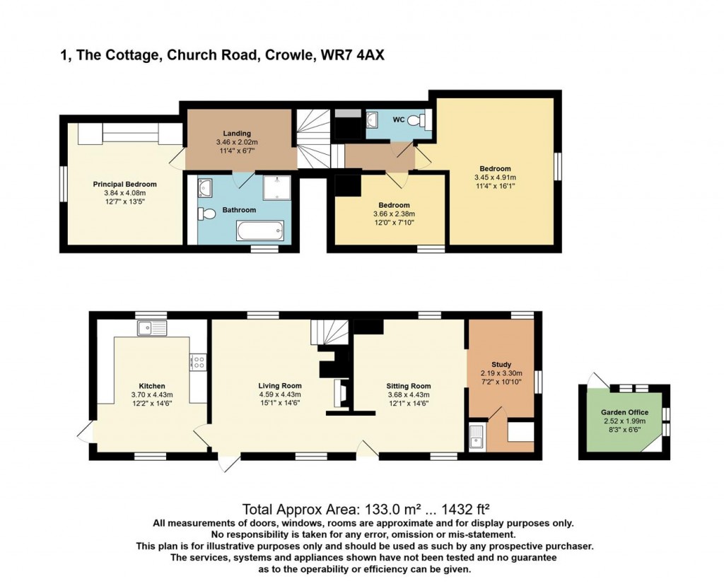 Floorplans For Church Road, Crowle, Worcester