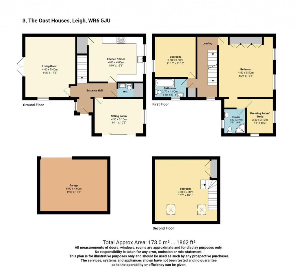 Floorplans For Brockomin Lane, Leigh, Worcester