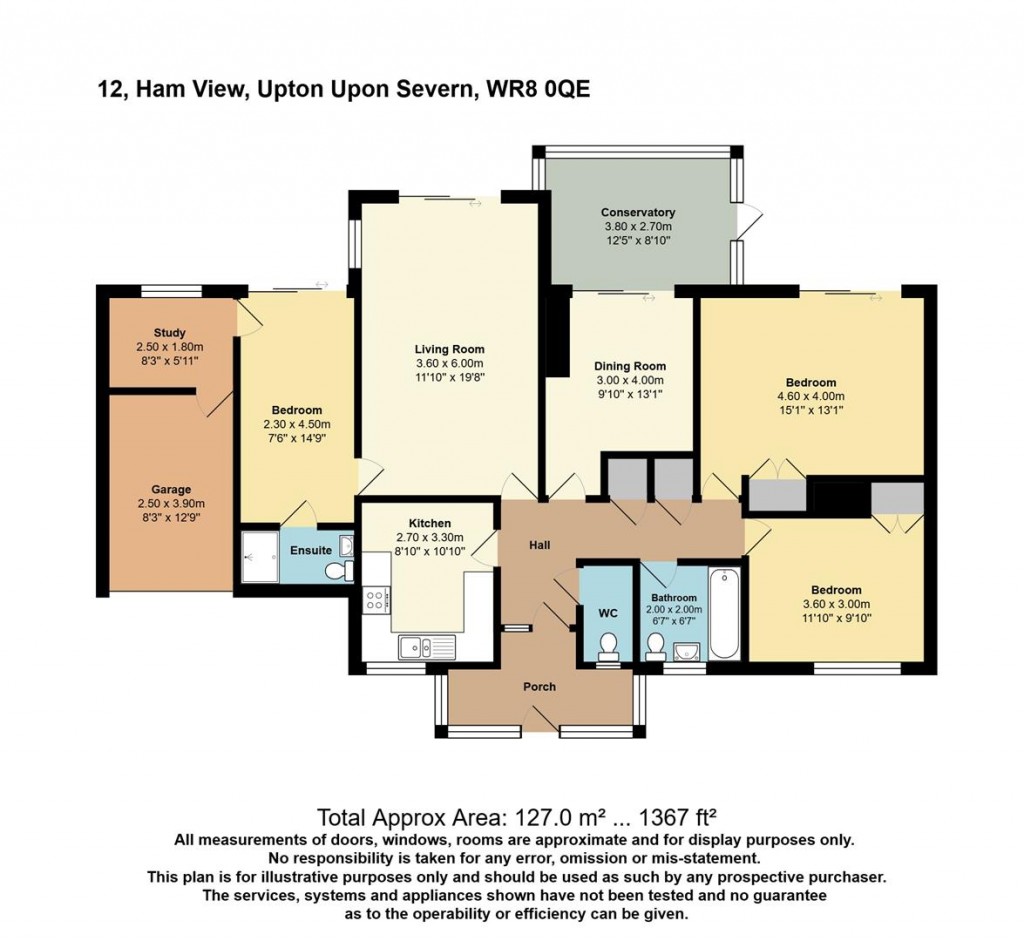 Floorplans For Ham View, Upton-Upon-Severn