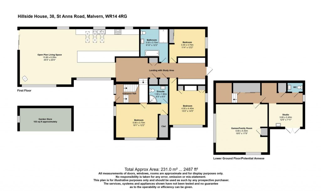 Floorplans For St. Anns Road, Malvern