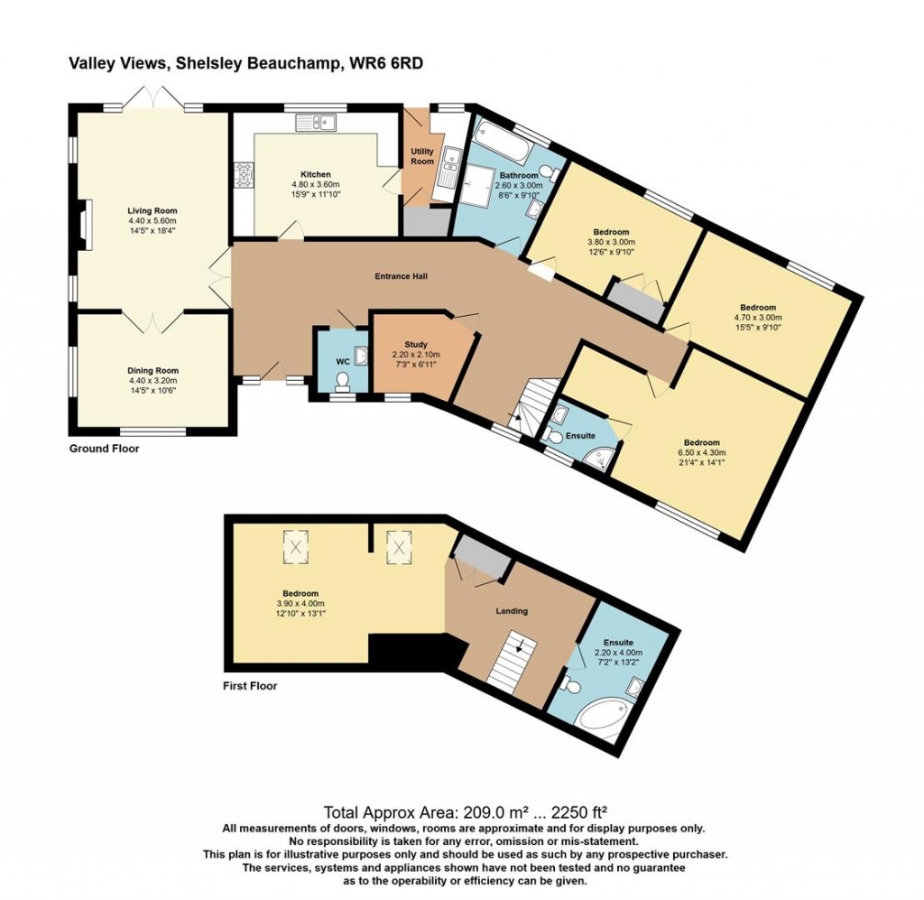 Floorplans For Shelsley Beauchamp, Worcester