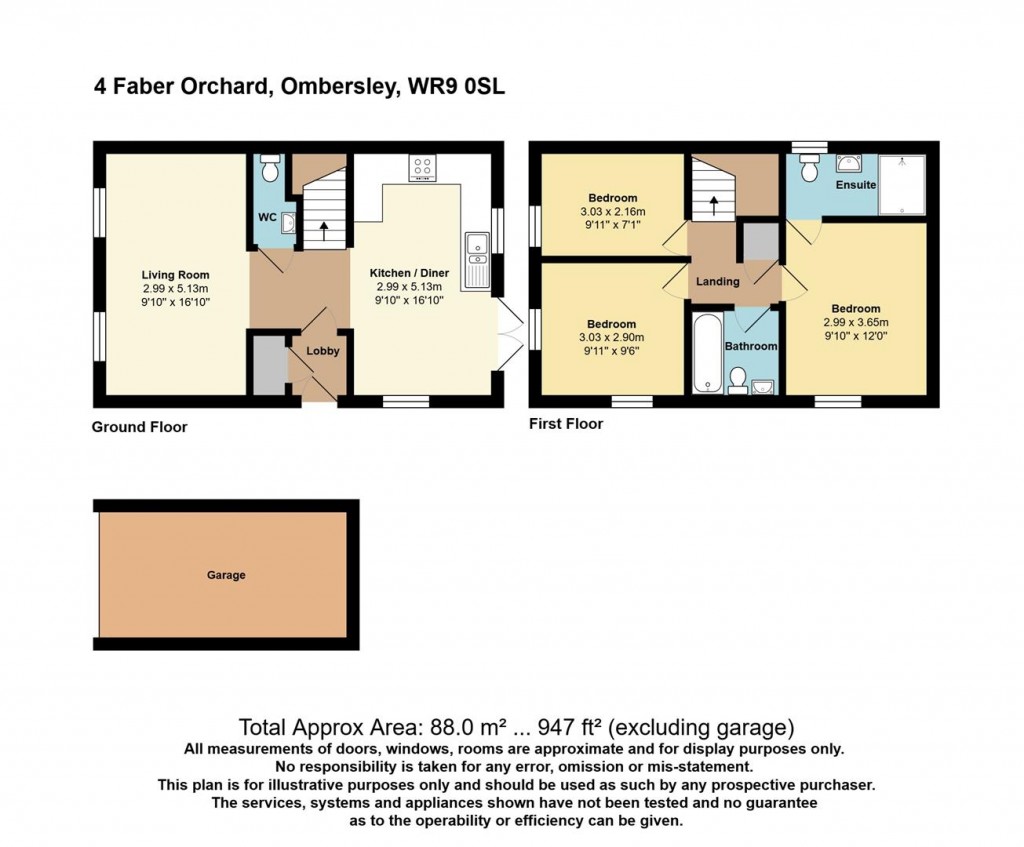 Floorplans For Ombersley, Worcester