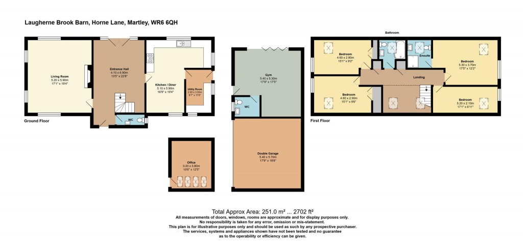 Floorplans For Horne Lane, Martley, Worcester