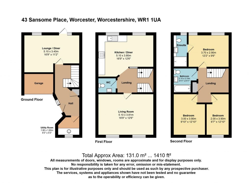 Floorplans For Sansome Place, Worcester