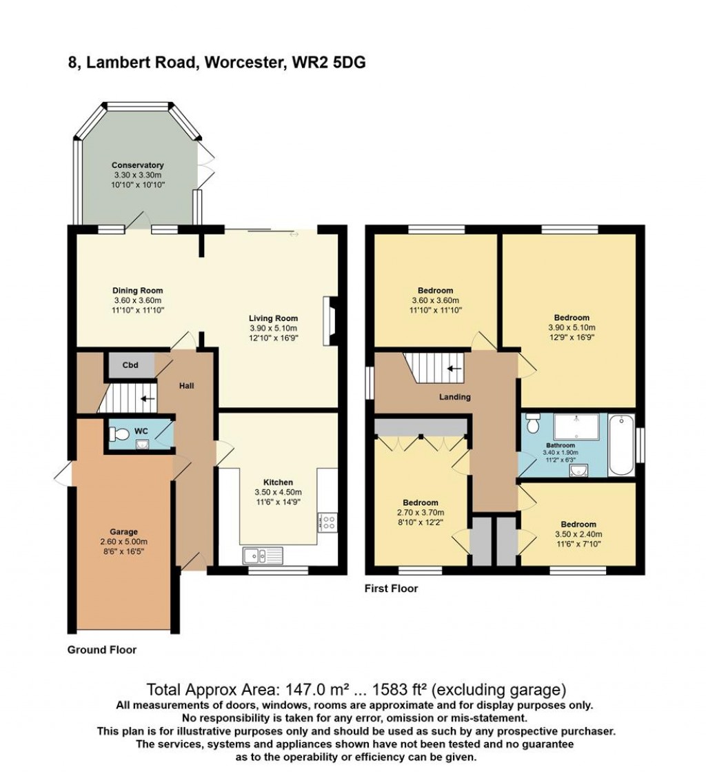 Floorplans For Lambert Road, Worcester